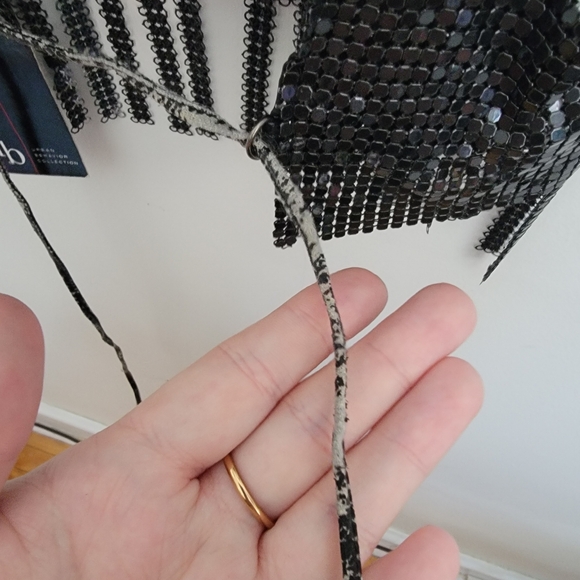 NWT Urban Behavior Collection Beaded Fringe Crop Top - Picture 5 of 5